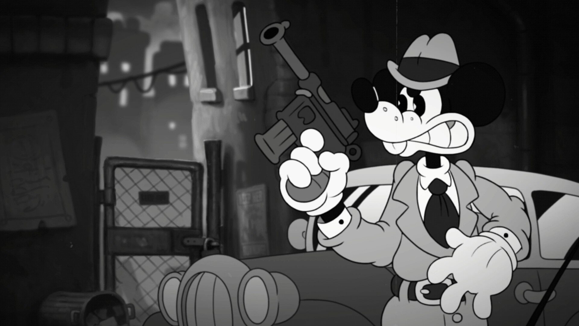 白黒カートゥーンで撃ちまくる!? 1930年代のノワール探偵FPS『MOUSE：やとわれの探偵』